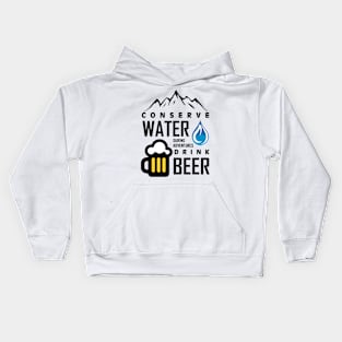 Hiking and Beer Kids Hoodie